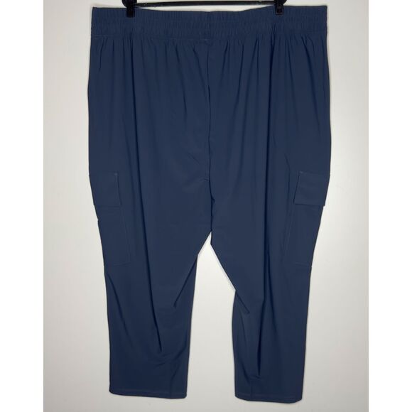 New Old Navy High-Waisted SleekTech Cargo Ankle Pants Navy Women's Plus Size 4X - Picture 1 of 9